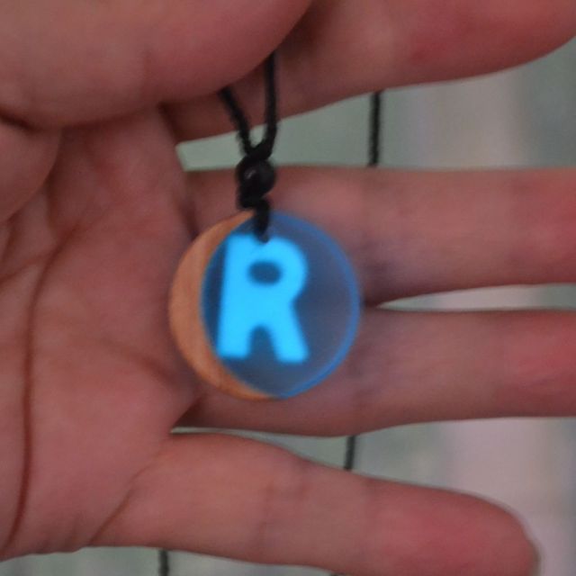 Customizable Glowing Letter necklace