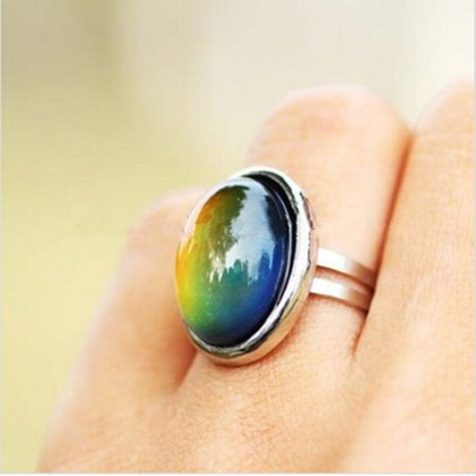 Crystal changing Color Mood Ring